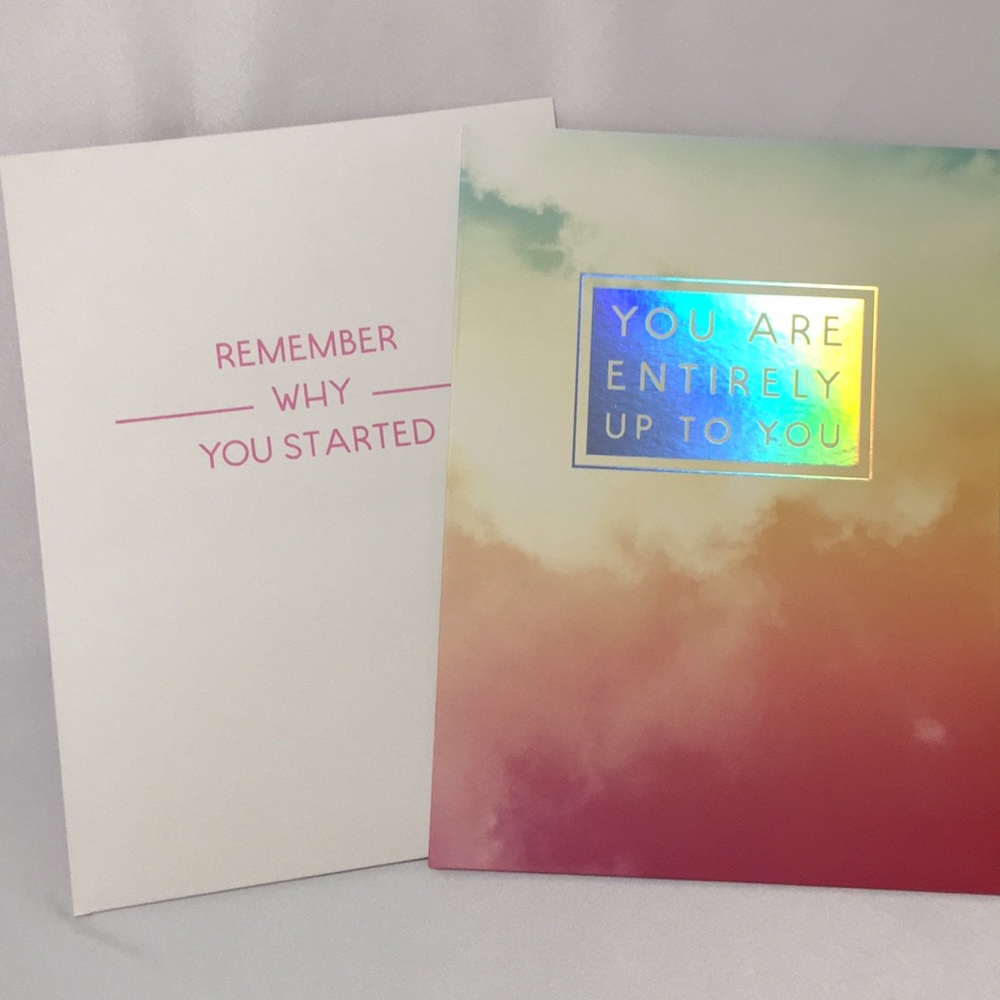 3/$15  Entirely Up To You Pocket Folder, Set of 2